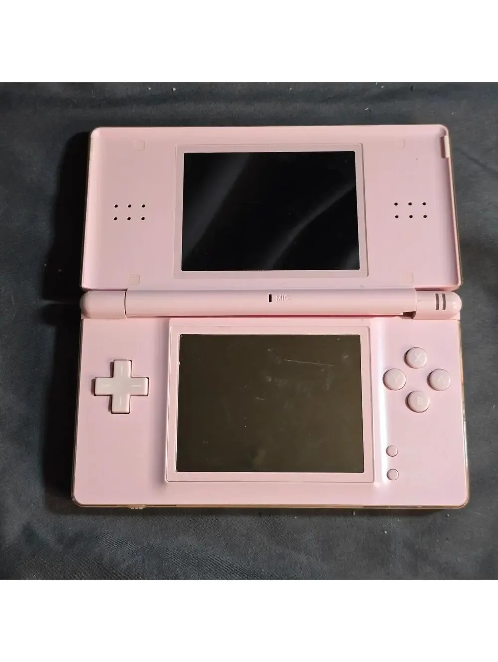 Pink Nintendo DS Lite Tested Working Broken Hinge NO CHARGER